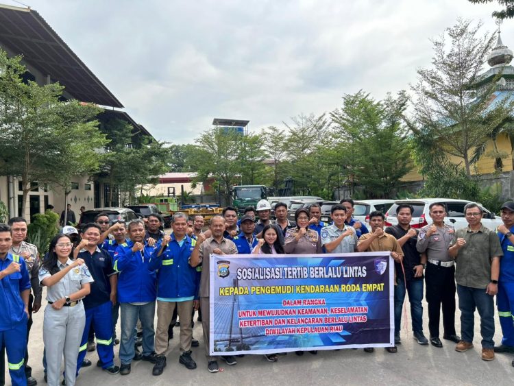 Jasa Raharja Kepri dan Ditlantas Polda Kepri Gelar Sosialisasi dan Ramp Check Kendaraan Berat di Batam