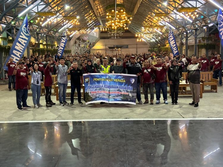 Jasa Raharja dan Ditlantas Polda Kepri Gelar Safety Driving dan sosialisasi Lapor Laka JR Ku bersama Komunitas YNCI (Yamaha N-Max Club Indonesia)